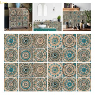 สติกเกอร์ ลายกระเบื้อง Datura Backsplash สําหรับติดตกแต่งบันได ห้องครัว 10 ชิ้น