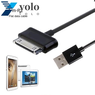 YOLO สายชาร์จ USB 1 เมตร หัวเดียว สําหรับแท็บเล็ต Galaxy PC ถ่ายโอนข้อมูล 2 โน้ต