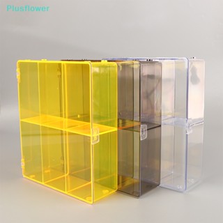 &lt;Plusflower&gt; กล่องพลาสติกใส 6 ช่อง สําหรับใส่จัดเก็บฟิกเกอร์ DIY