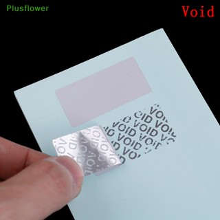 (Plusflower) ใหม่ ป้ายฉลากเปล่า สีเงินด้าน ป้องกันการงัดแงะ 100 ชิ้น