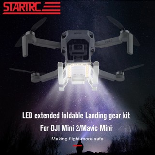 LED Light Landing Gear for DJI Mini 2 SE,Foldable Extended Landing Legs Kit Night Flight Lights for DJI Mini 2 SE/Mini SE/Mini 2/Mavic Mini Accessories