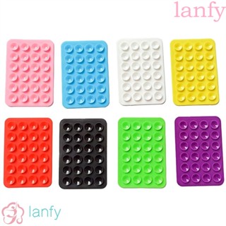 LANFY แผ่นดูดโทรศัพท์ 2 ชิ้น แผ่นรองโทรศัพท์ อเนกประสงค์ 2 ชิ้น แผ่นรองติดผนัง แผ่นรองถ้วยดูด สี่เหลี่ยม