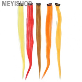 Meyishop Straight Hairpiece  Bright Color Hair Extensions for Cosplay  Up Party Holiday