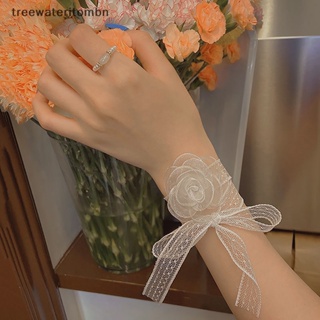 Tt สายรัดข้อมือ ลายดอกไม้ สวยงาม เครื่องประดับ สําหรับเพื่อนเจ้าสาว เจ้าสาว งานแต่งงาน ของขวัญ