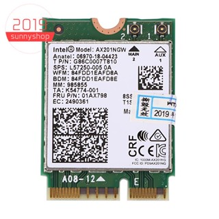 การ์ด Wifi ไร้สาย บลูทูธ 5.0 Dual Band 2.4G 5G NGFF Button E CNVi AX201NGW 2.4Ghz 5Ghz 802.11Ac Ax สําหรับ Intel Wi-Fi 6 AX201