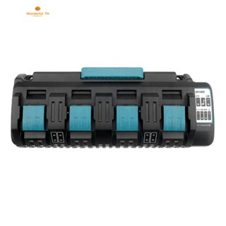 อะไหล่ที่ชาร์จ 14-18V 3.0Ax4 สี่ช่อง ปลั๊ก US แบบเปลี่ยน สําหรับ Makita DC18SF