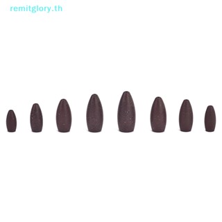 Remitglory อุปกรณ์ตกปลา รูปหนอนทังสเตน สีดํา