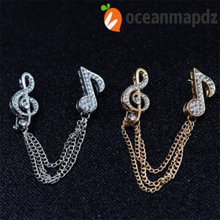 OCEANMAPDZ เข็มกลัด รูปตัวโน้ตดนตรี ไม่ซ้ําใคร ของขวัญเทศกาล สําหรับติดผ้าพันคอ ผ้าคลุมไหล่ ผ้าคลุมไหล่