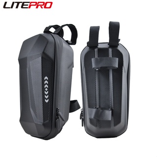 Litepro กระเป๋าหนัง PU แบบแข็ง กันฝน จุของได้เยอะ สําหรับติดแฮนด์รถจักรยาน MTB