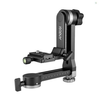 (adspth) Andoer Heavy Duty 360° Panoramic ขาตั้งกล้องอลูมิเนียม รับน้ําหนักได้ 15 กก. 33 ปอนด์ พร้อมสกรู 1/4 นิ้ว และ 3/8 นิ้ว สําหรับกล้อง DSLR