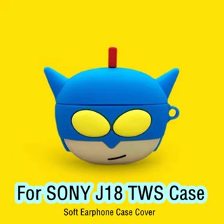 【จัดส่งรวดเร็ว】เคสหูฟัง แบบนิ่ม ลายการ์ตูน สําหรับ SONY J18 TWS J18 TWS