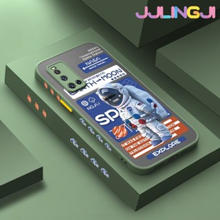 เคสซิลิโคนนิ่ม แบบใส ขอบสี่เหลี่ยม ลายอวกาศ NASA กันกระแทก สําหรับ VIVO V19 V19 Neo V19G