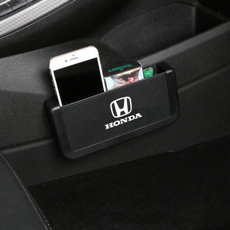 กล่องเก็บโทรศัพท์มือถือ แบบมีช่องกระเป๋า สำหรับ Honda City Jazz Brio Civic HRV Mobilio Accord CRV BRV Fit Vezel Odyssey