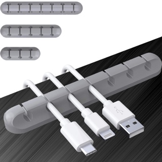 1 ชิ้น ซิลิโคน USB สายเคเบิล ออแกไนเซอร์ หูฟัง คลิป สายชาร์จ สายข้อมูล ที่ม้วนเก็บสายเคเบิล คลิปสาย อุปกรณ์ยึดโต๊ะ