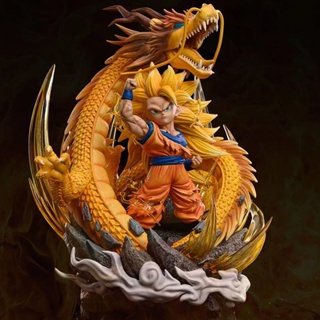 โมเดลฟิกเกอร์ Dragon Ball Z Son Goku Gk Ssj3 Dbz Super Saiyan 3 Son Goku ขนาด 15 ซม. ของเล่นสําหรับเด็ก