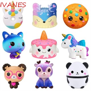 IVANES ของเล่นบีบม้ายูนิคอร์น Kawaii แบบคืนตัวช้า สําหรับเด็ก