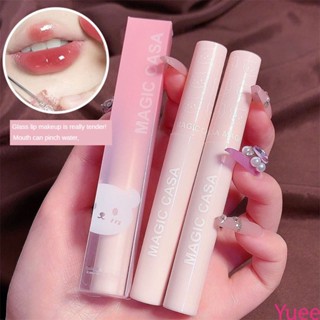 Magic Casa Bubble Bear Lip Glaze Mirror Glass ลิปกลอส บำรุง ขาว ไม่เหนียว ไม่ติดง่าย Cup Lip Makeup yuee