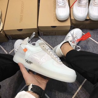 รองเท้ากีฬา รองเท้าวิ่งลําลอง รุ่น off white Air Force 1 พรีเมี่ยม สําหรับผู้ชาย 2021