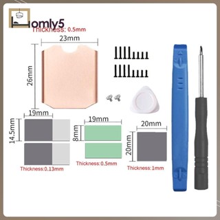 [Homyl5] แผ่นความร้อน M.2 อะไหล่ฮีทซิงค์ ทองแดง ติดตั้งง่าย สําหรับ 2230 SSD