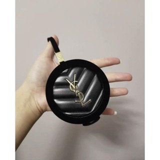 Y3l Saint Laurent Velvet Air Cushion Wrap Air Cushion Storage Bag เคสป้องกันสีดําตกแต่งกระเป๋าเคาน์เตอร์