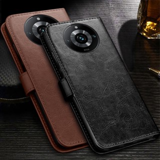 เคสโทรศัพท์มือถือหนัง ฝาพับแม่เหล็ก พร้อมช่องใส่บัตร สําหรับ Realme11 Realme 11 Pro+ 5G Realmi Realmy 11 Pro Plus