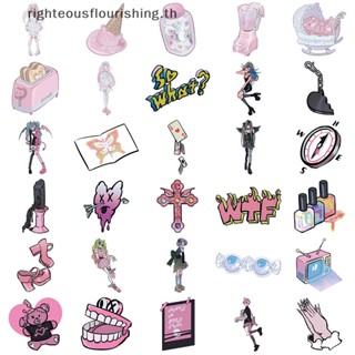 Righteousflourishs.th ใหม่ สติกเกอร์ ลายอนิเมะ Domi Girls Kawaii Y2K สีชมพู สําหรับตกแต่งโทรศัพท์มือถือ แล็ปท็อป เครื่องเขียน รถยนต์ 60 ชิ้น