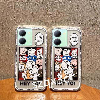 ใหม่ เคสโทรศัพท์มือถือแบบนิ่ม TPU กันกระแทก ลายการ์ตูนสนูปปี้ สําหรับ VIVO Y36 V27 V27e iQOO Z7x Z7 V25 Pro V25e Y22 Y16 Y22S Y35 4G 5G Y36 2023