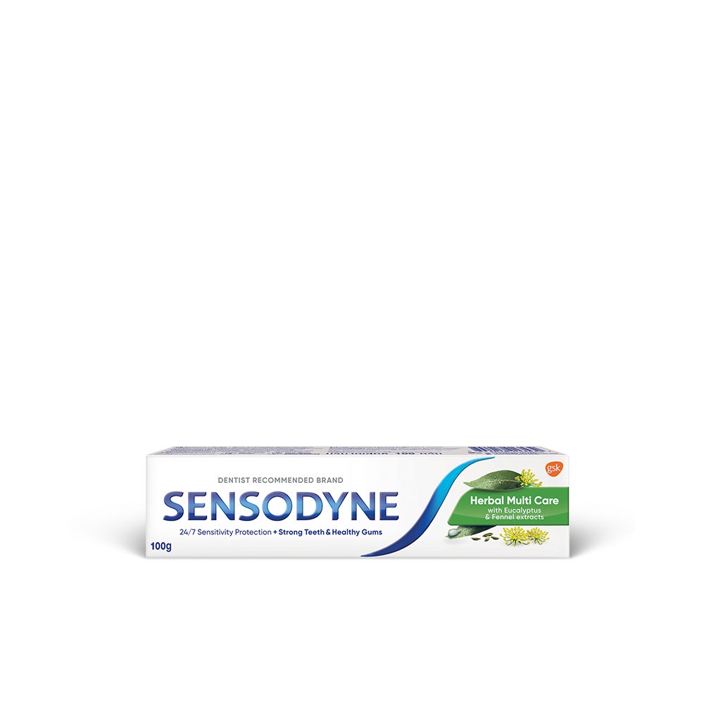 Sensodyne Herbal Multicare 100g เซ็นโซดายน์ ยาสีฟัน สูตร เฮอร์เบิล มัลติแคร์ ช่วยลดอาการเสียวฟัน