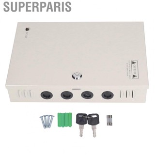 Superparis CCTV Power Supply  110V Rain Proof Box Electric Shock Metal for Home