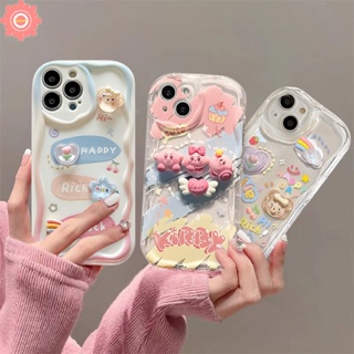 เคสโทรศัพท์มือถือนิ่ม ขอบโค้ง ลายตุ๊กตาหมี กระต่าย 3D สําหรับ Samsung A12 A32 A24 A14 A23 A04 A50 A30s A13 A50s A52 A11 A03s A52s A04s A21s A10s A51 A20 A03 A20s A31 A02s A30