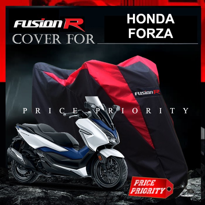 ผ้าคลุมรถมอเตอร์ไซค์สี Honda FORZA / Honda FORZA สีกันน้ํา ผ้าคลุมรถมอเตอร์ไซค์ FUSION R ยี่ห้อ
