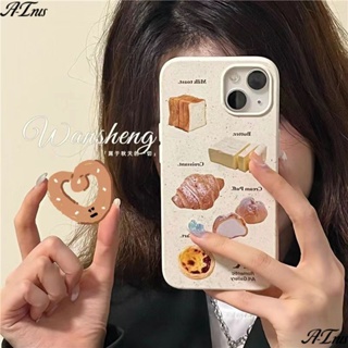 เคสโทรศัพท์มือถือนิ่ม กันกระแทก ลายขนมปังครัวซองต์ สําหรับ Iphone 1213 xsmax 14pro 11 M9BK