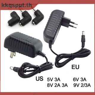 อะแดปเตอร์ชาร์จพาวเวอร์ซัพพลาย AC 220V เป็น DC 5V 6V 8V 9V 2A 3A มุมขวา 5.5x2.1 3.5x1.35 DC สําหรับโคมไฟ LED THK2