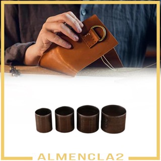 [Almencla2] แม่พิมพ์ลายฉลุ ทรงกลม 10 13 15 17 มม. สําหรับตัดหนัง งานฝีมือ DIY 4 ชิ้น