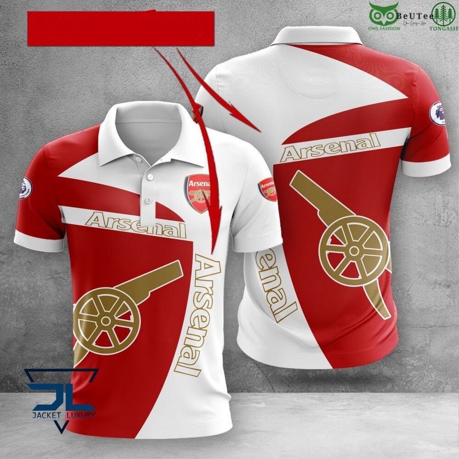 อาร์เซนอล เอฟซี Premier League 2022 เสื้อโปโล มีฮู้ด ลาย 3D