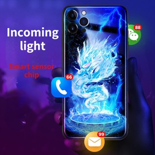 Mg เคสโทรศัพท์มือถือ LED ลายมังกรสายฟ้า สําหรับ Huawei P30pro P50pro P40pro+ Honor50pro nova11pro mate50Pro 30Epro nova7se 8se mate40Pro HonorX7 X8 70Pro