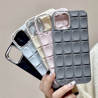 เคสไอโฟน11 เคส iphone 14 เคสไอโฟนลายนูน TPU ธรรมดา เคสไอโฟนซอฟต์เชลล์กันกระแทก เรียบง่าย ดำ เทา เข้ากันได้กับ เคส Apple iPhone 12 Pro Max 11 XR 10X 14 13 Pro X XS Case