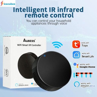 Tuya Aubess Ir 3 In 1 Universal Infrared Wifi Tuya สำหรับการควบคุมบ้านอัจฉริยะ Tv Dvd Aud Ac ทำงานร่วมกับ Google Alexa ICECUBES