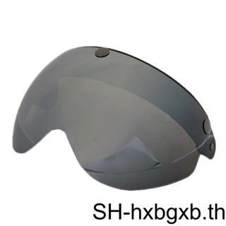 หมวกกันน็อครถจักรยานยนต์ 3/4 Face 3 Snap Flip Up Visor Shield สําหรับเลนส์