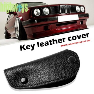 เคสกุญแจรีโมทรถยนต์ หนังสังเคราะห์ สําหรับ BMW E36 E46 E39 E60 E61 E53 [highways.th]