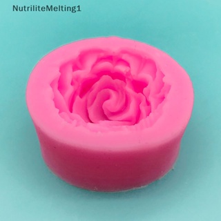 [NutriliteMelting1] แม่พิมพ์ซิลิโคนเรซิ่น รูปดอกกุหลาบ 1 ชิ้น สําหรับทําเครื่องประดับ ช็อคโกแลต เค้ก DIY