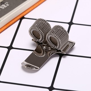 [Dhin] 2 hole silver metal pen holder with pocket clip doctors nurse uniform pen holder COD