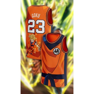 เสื้อกีฬาแขนสั้น ลาย Goku Dragon Ball Z Concept Jersey