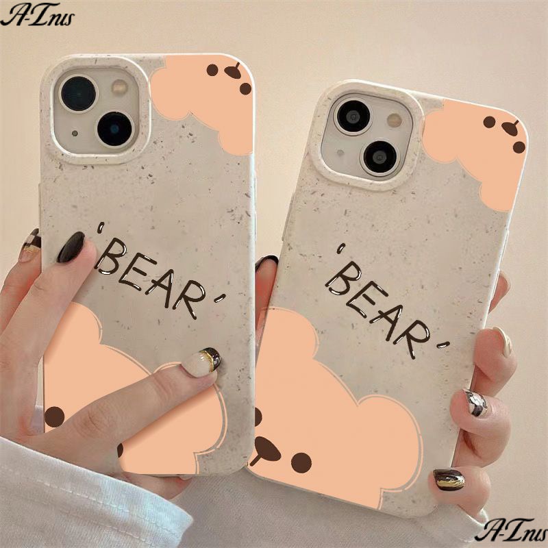 เคสโทรศัพท์มือถือ แบบนิ่ม ลายหมีน่ารัก กันกระแทก สําหรับ Apple Iphone 137 max 1114pro 12 8 BL7I
