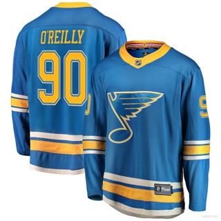 ใหม่ NHL St Louis Blues Jersey Oreilly เสื้อยืด แขนยาว พลัสไซซ์