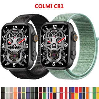 สายนาฬิกาข้อมือไนล่อน 22 มม. สําหรับ COLMI C81 P71 P68 P60 COLMI P68 P60 Band