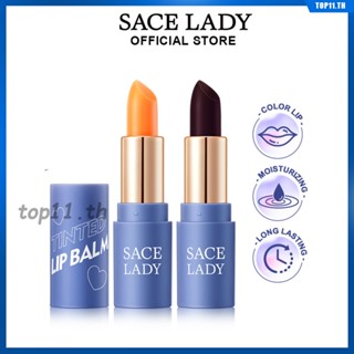 Sace Lady ลิปสติกลิปกลอส Waterproof Laong Lasting Moisturizing Natural Dry Cracking Prevention Temperature Change Lip Balm Lip Care Female Makeup (top11.th.)