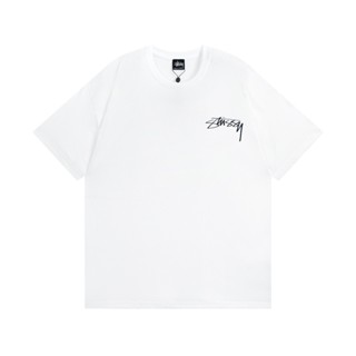 Stussy-เสื้อยืดแขนสั้น พิมพ์ลายกราฟฟิติ สไตล์โมเดิร์น คลาสิก แฟชั่นสําหรับผู้ชาย และผู้หญิง Tydujsd