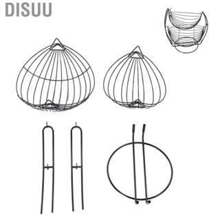 Disuu 2 Tier Hammock Fruit  Iron Circular Wire Vegetable Storage Desktop Holder foldable laundry