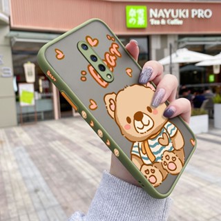 สําหรับ Oneplus 8 Pro 8T 9 Pro เคสการ์ตูนหมีน่ารัก แฟชั่น กันกระแทก เคสโทรศัพท์แข็ง ขอบสี่เหลี่ยม ซิลิโคน รูปแบบการป้องกัน เคส